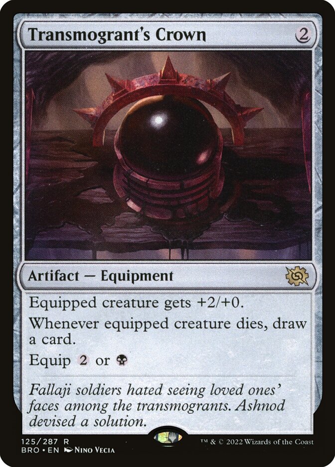 MTG Card Title: Transmogrant's Crown BRO/125