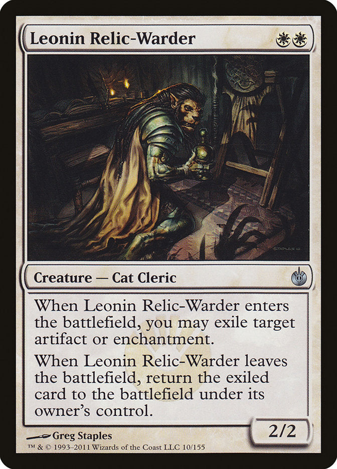 MTG Card Title: Leonin Relic-Warder MBS/10