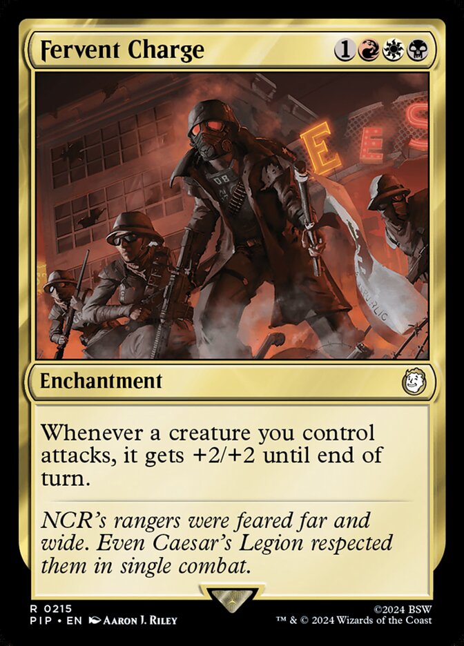 MTG Card Title: Fervent Charge PIP/215