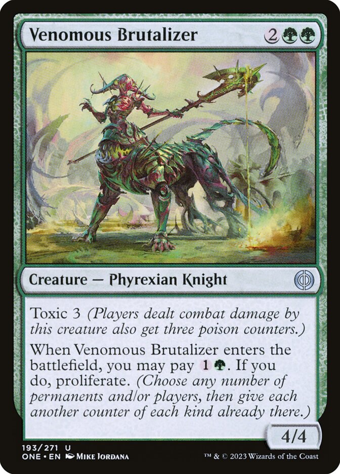 MTG Card Title: Venomous Brutalizer ONE/193