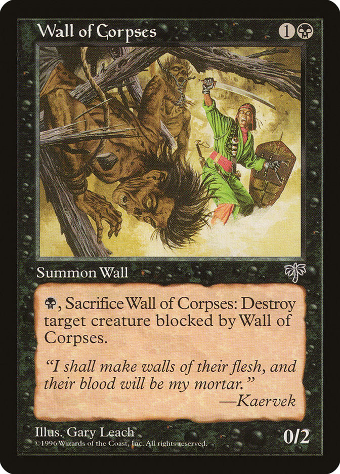 MTG Card Title: Wall of Corpses MIR/151