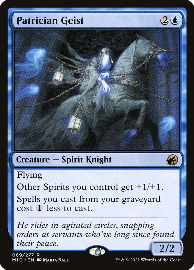 MTG Card Title: Patrician Geist MID/69