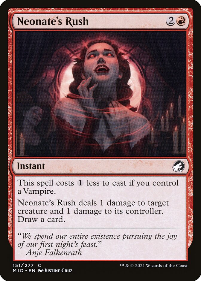 MTG Card Title: Neonate's Rush MID/151