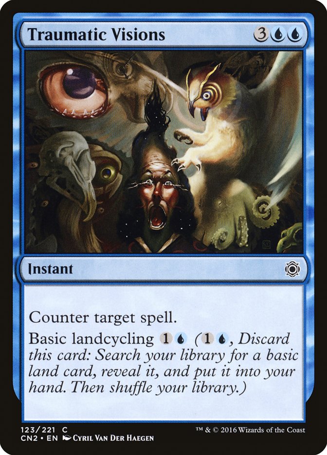 MTG Card Title: Traumatic Visions CN2/123