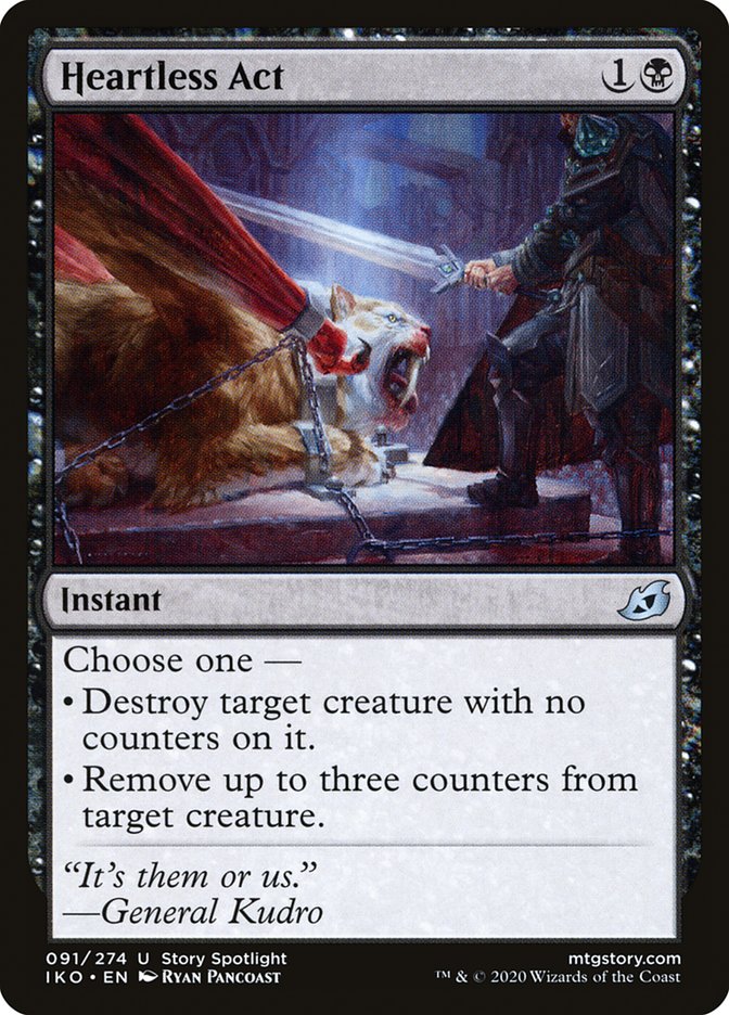 MTG Card Title: Heartless Act IKO/91
