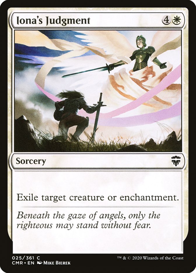 MTG Card Title: Iona's Judgment CMR/25