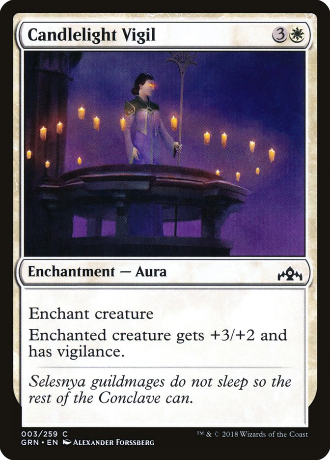 MTG Card Title: Candlelight Vigil GRN/3