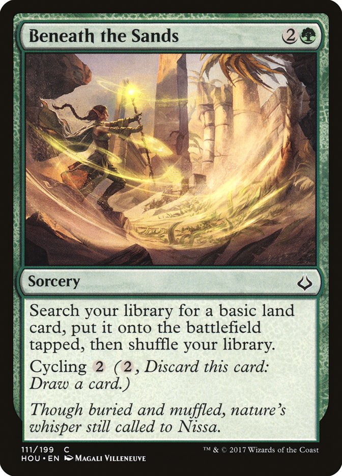 MTG Card Title: Beneath the Sands HOU/111