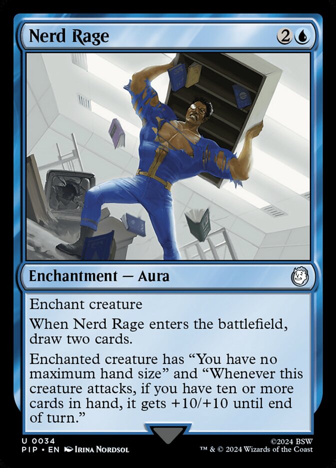 MTG Card Title: Nerd Rage PIP/34