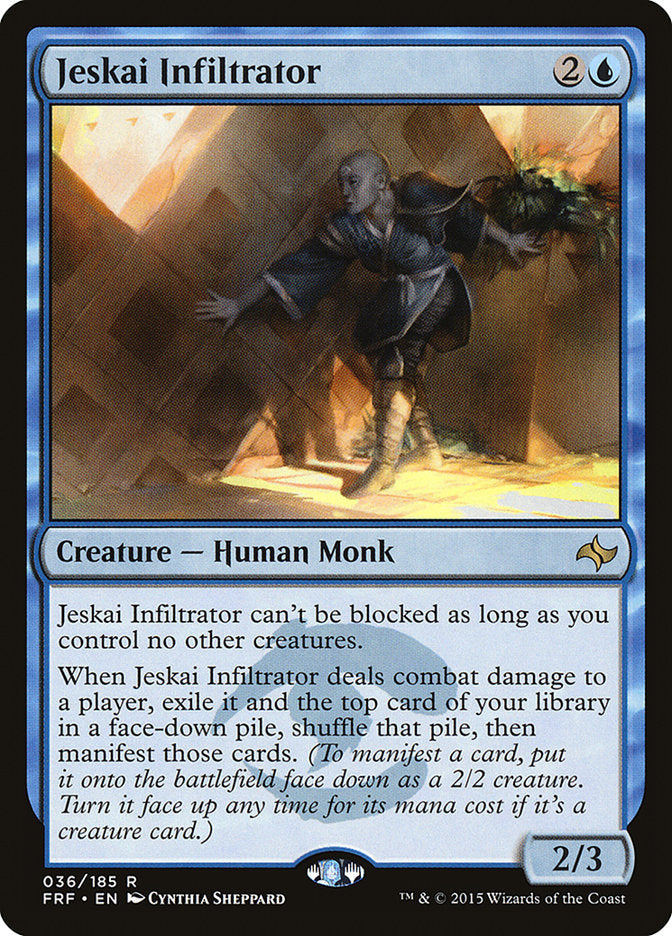MTG Card Title: Jeskai Infiltrator FRF/36