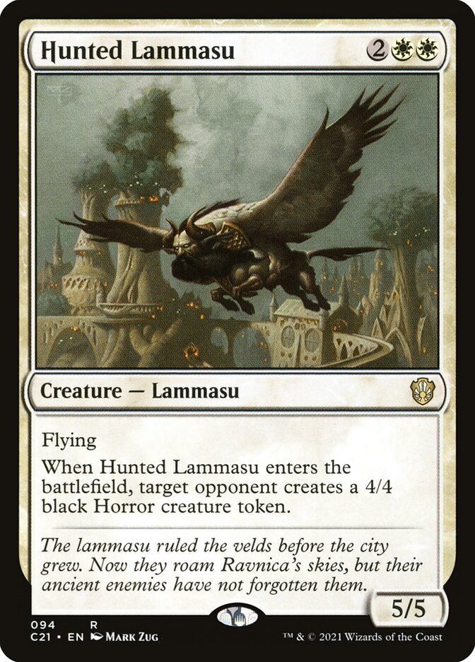 MTG Card Title: Hunted Lammasu C21/94