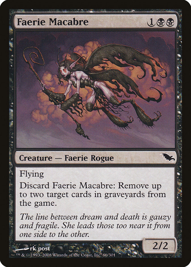 MTG Card Title: Faerie Macabre SHM/66
