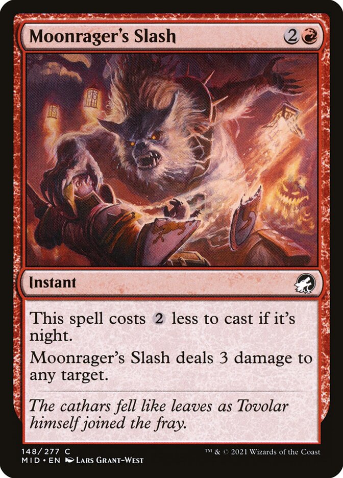 MTG Card Title: Moonrager's Slash MID/148