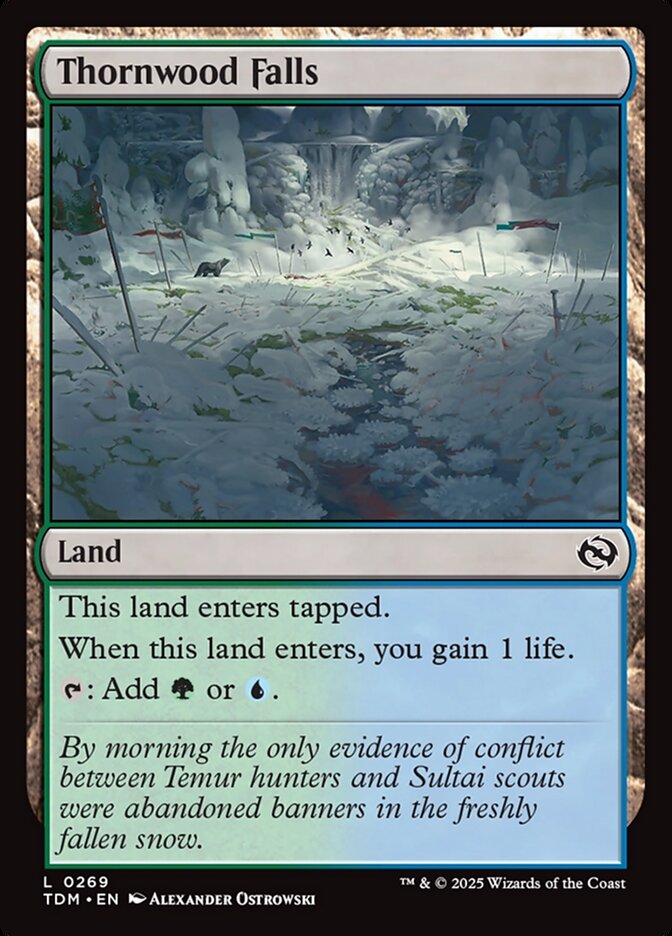 MTG Card Title: Thornwood Falls TDM/269