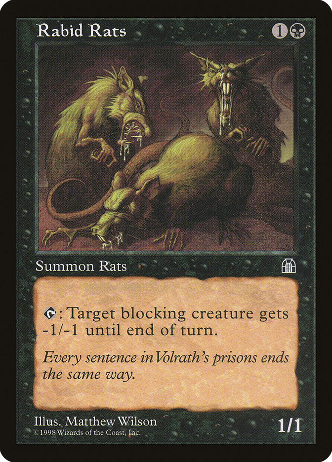 MTG Card Title: Rabid Rats STH/67