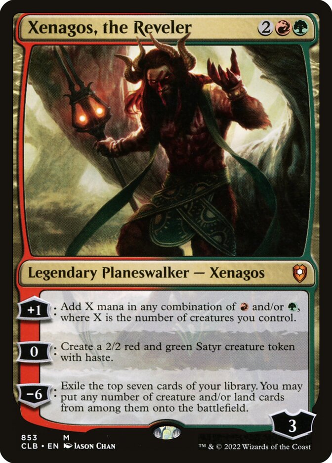 MTG Card Title: Xenagos, the Reveler CLB/853