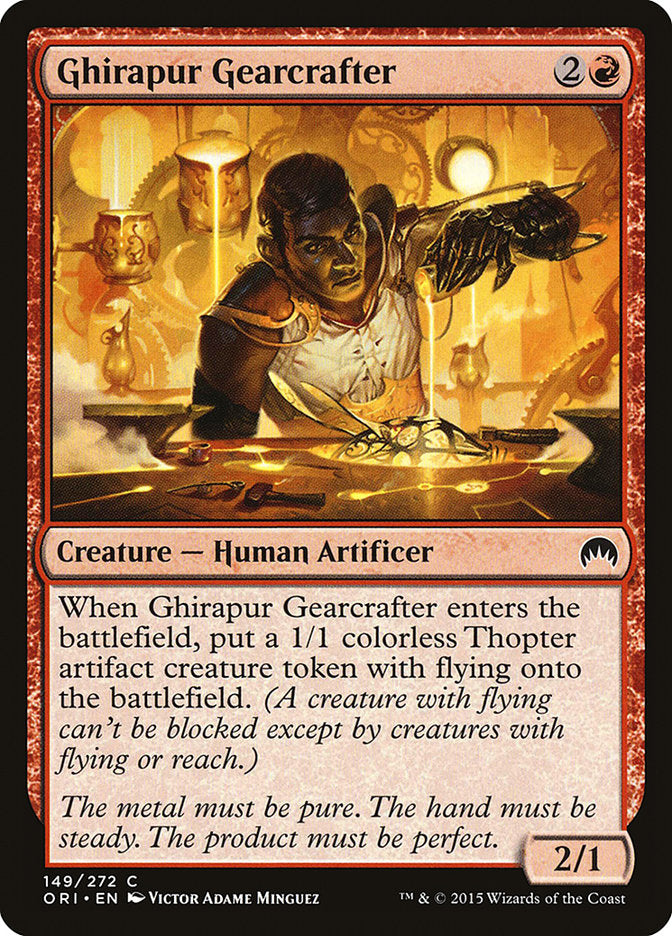 MTG Card Title: Ghirapur Gearcrafter ORI/149
