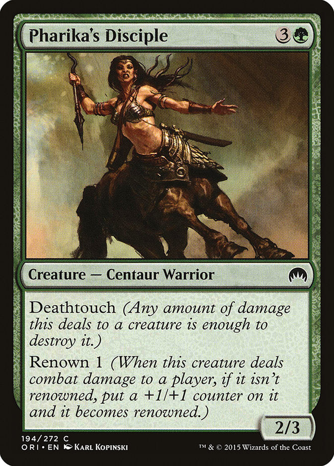 MTG Card Title: Pharika's Disciple ORI/194