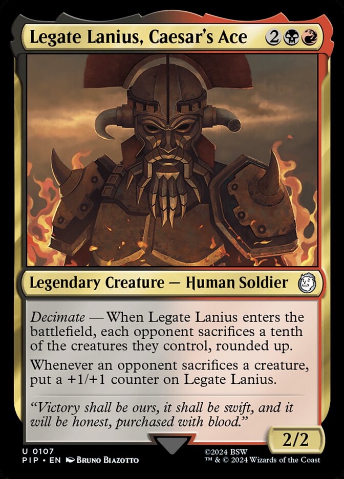MTG Card Title: Legate Lanius, Caesar's Ace PIP/107