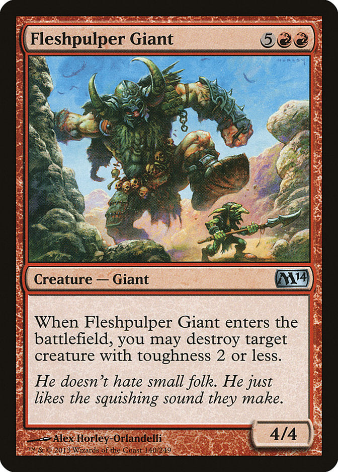 MTG Card Title: Fleshpulper Giant M14/140
