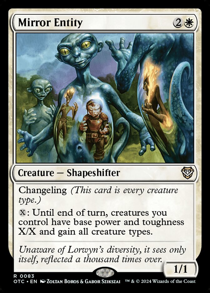 MTG Card Title: Mirror Entity OTC/83