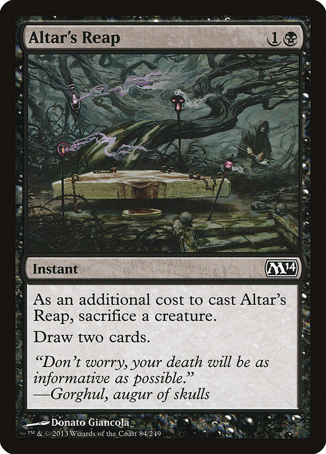 MTG Card Title: Altar's Reap M14/84