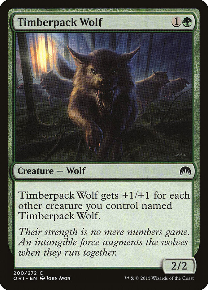 MTG Card Title: Timberpack Wolf ORI/200