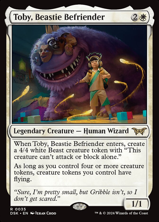MTG Card Title: Toby, Beastie Befriender DSK/35