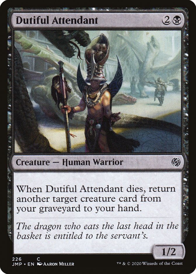 MTG Card Title: Dutiful Attendant JMP/226