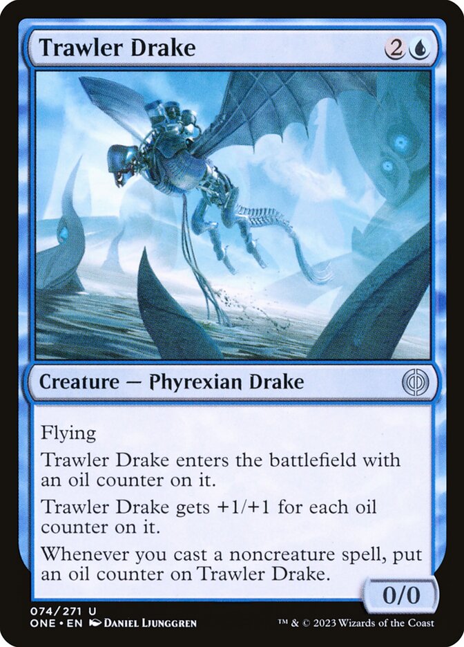 MTG Card Title: Trawler Drake ONE/74