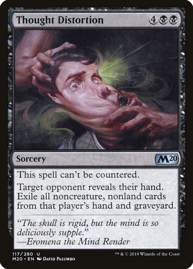 MTG Card Title: Thought Distortion M20/117