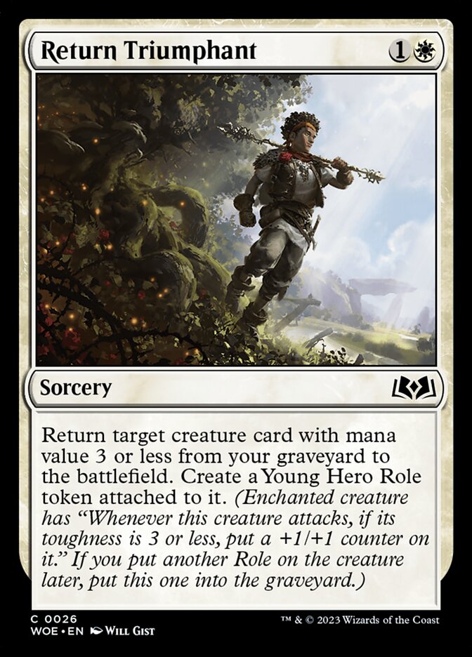 MTG Card Title: Return Triumphant WOE/26