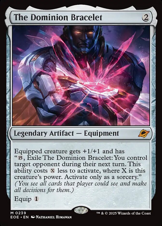 MTG Card Title: The Dominion Bracelet EOE/239