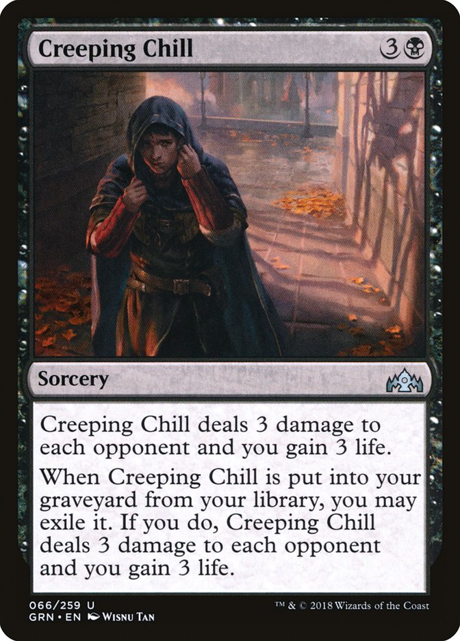 MTG Card Title: Creeping Chill GRN/66