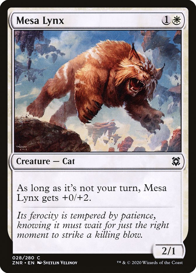 MTG Card Title: Mesa Lynx ZNR/28