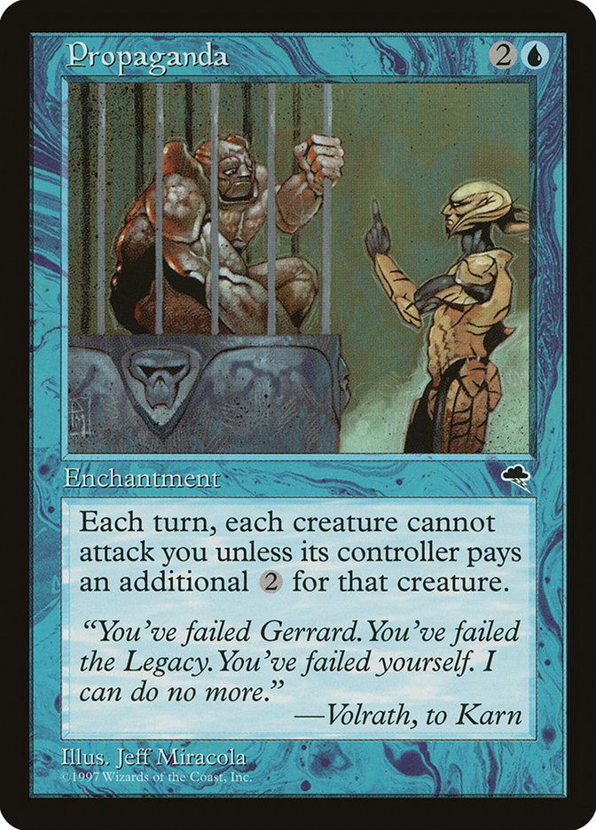 MTG Card Title: Propaganda TMP/80