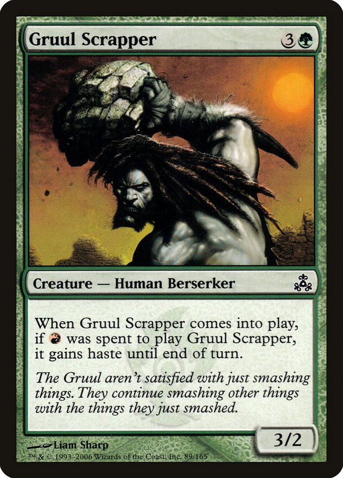 MTG Card Title: Gruul Scrapper GPT/89