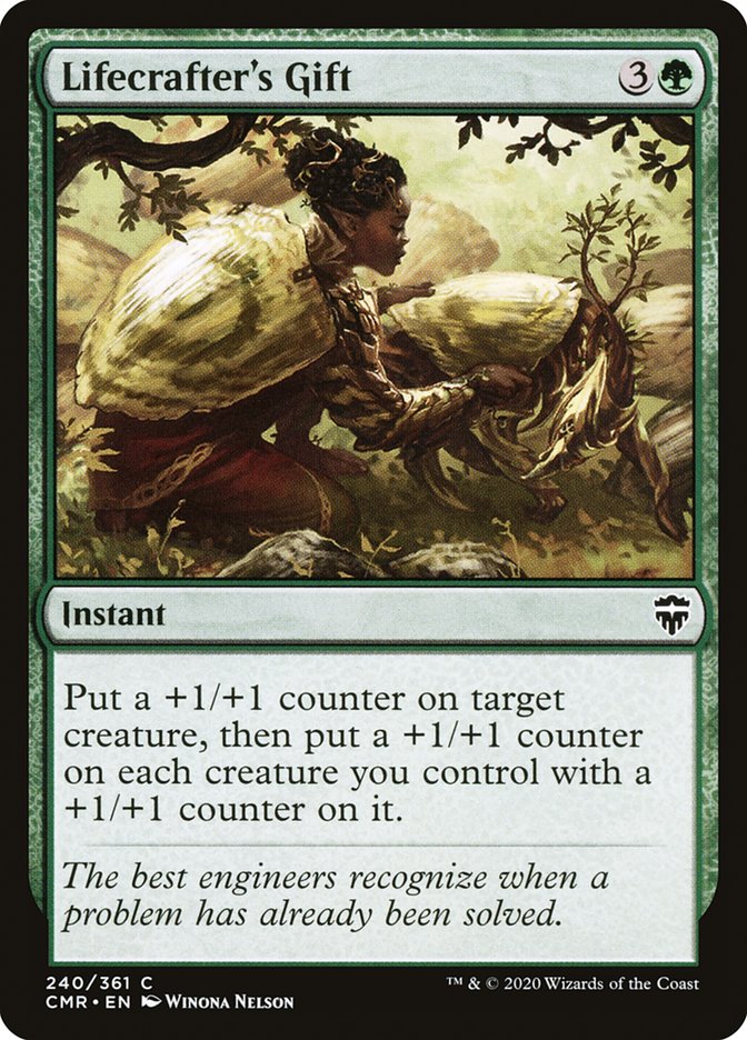 MTG Card Title: Lifecrafter's Gift CMR/240