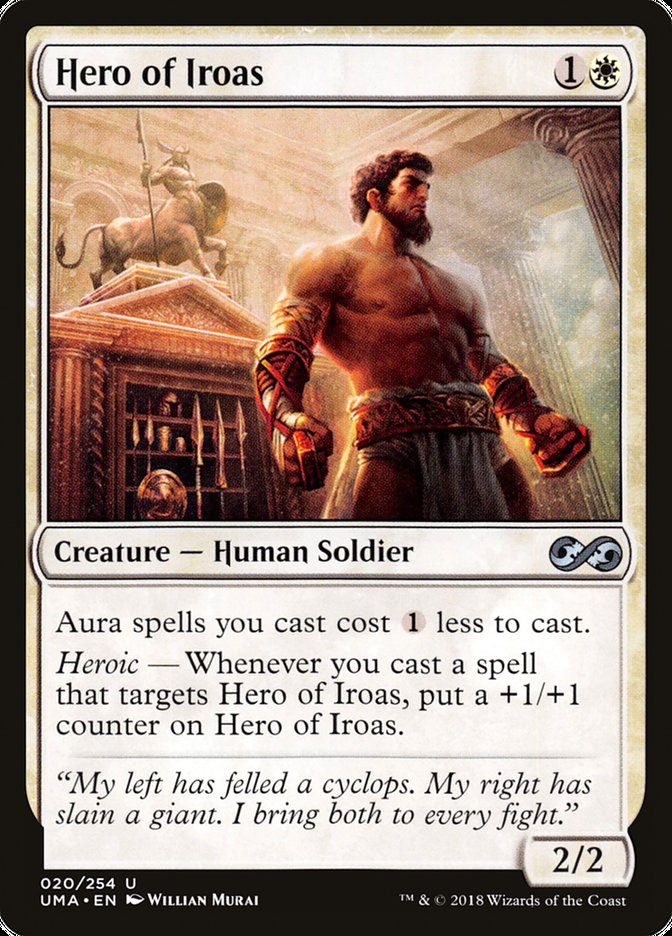 MTG Card Title: Hero of Iroas UMA/20