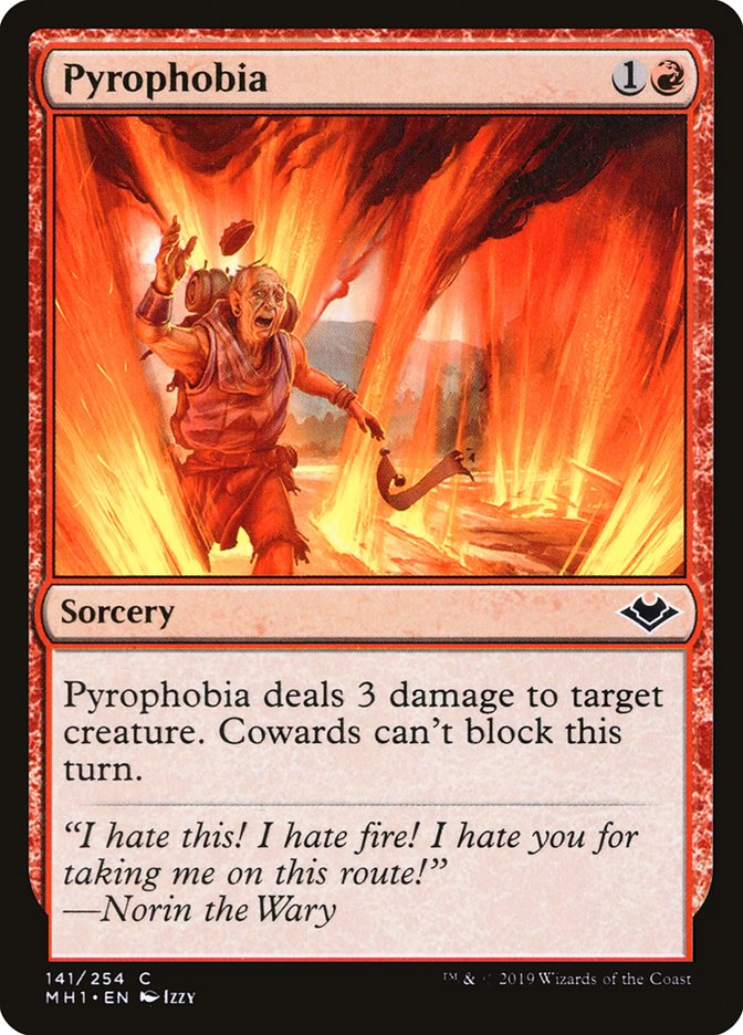 MTG Card Title: Pyrophobia MH1/141