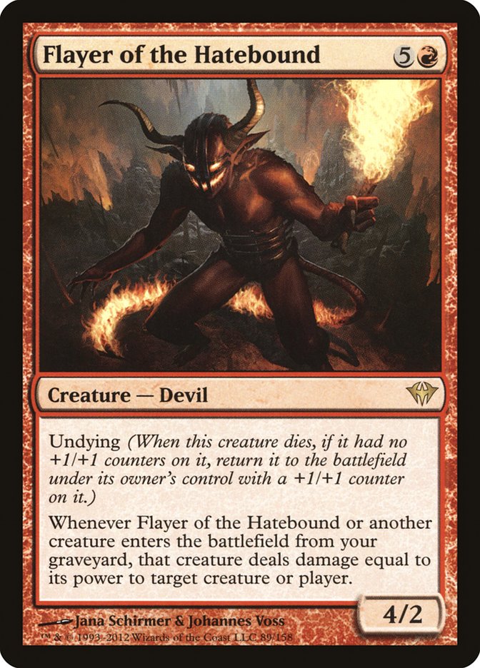 MTG Card Title: Flayer of the Hatebound DKA/89