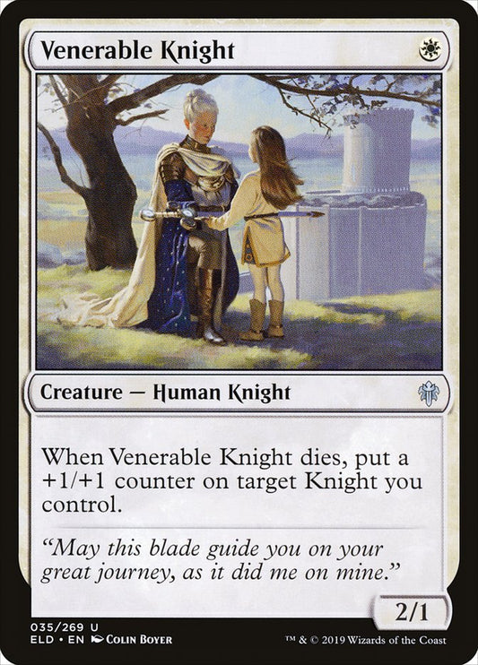 MTG Card Title: Venerable Knight ELD/35