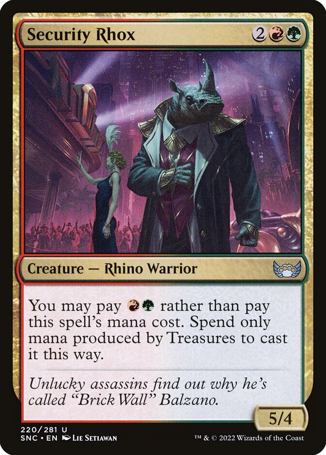 MTG Card Title: Security Rhox SNC/220