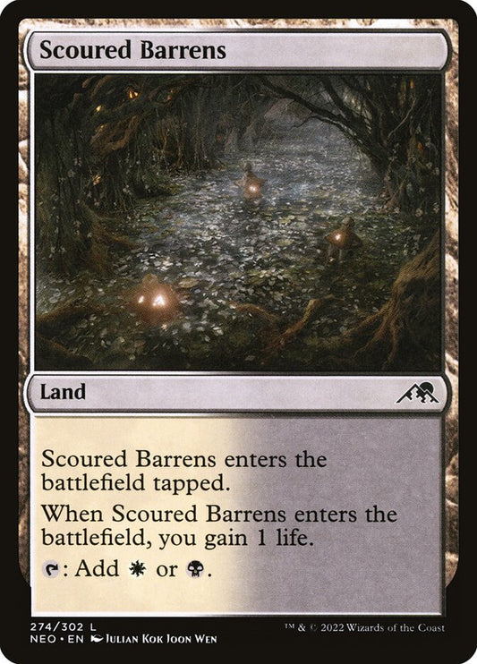 MTG Card Title: Scoured Barrens NEO/274