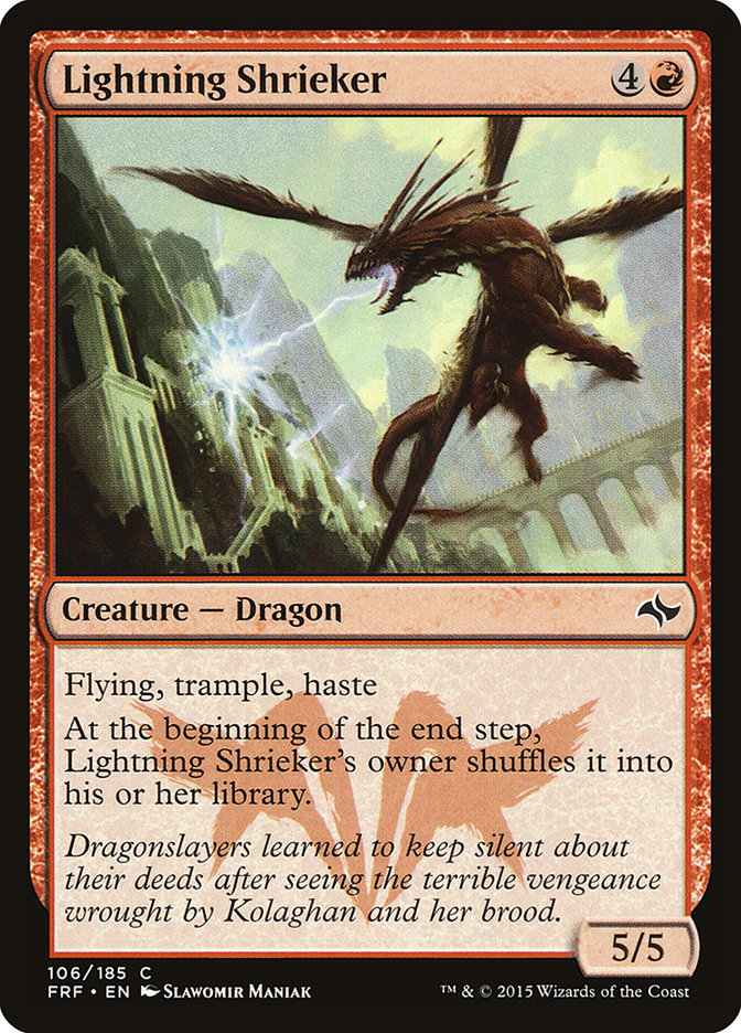 MTG Card Title: Lightning Shrieker FRF/106