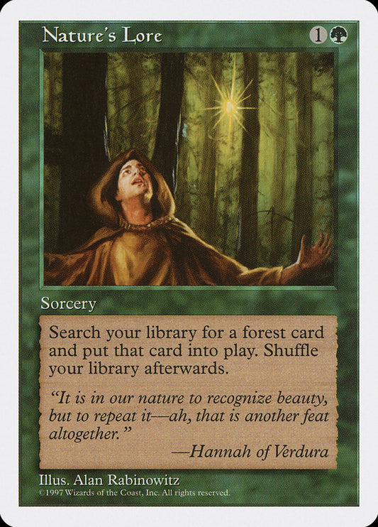MTG Card Title: Nature's Lore 5ED/316