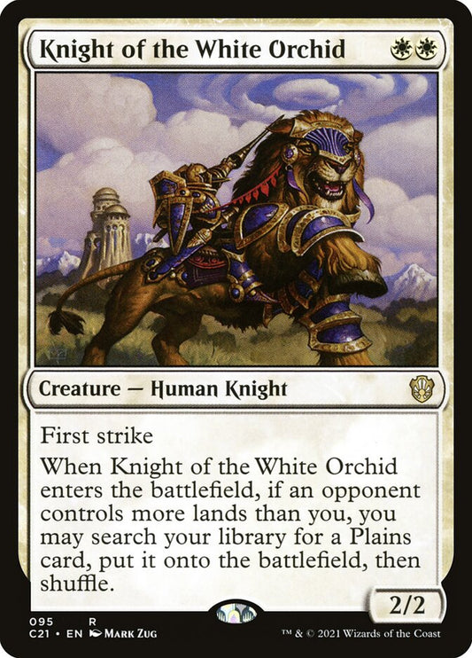 MTG Card Title: Knight of the White Orchid C21/95
