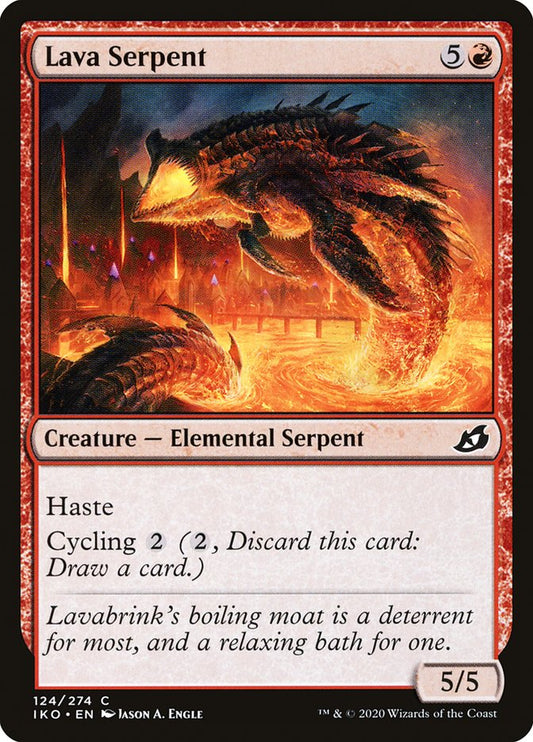 MTG Card Title: Lava Serpent IKO/124
