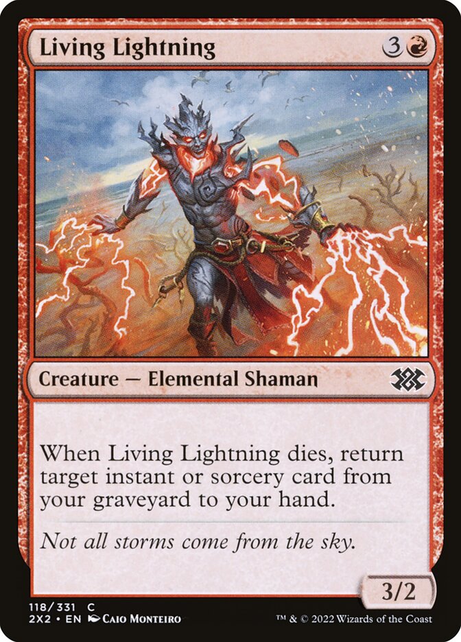 MTG Card Title: Living Lightning 2X2/118