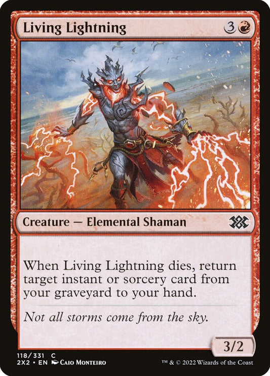 MTG Card Title: Living Lightning 2X2/118